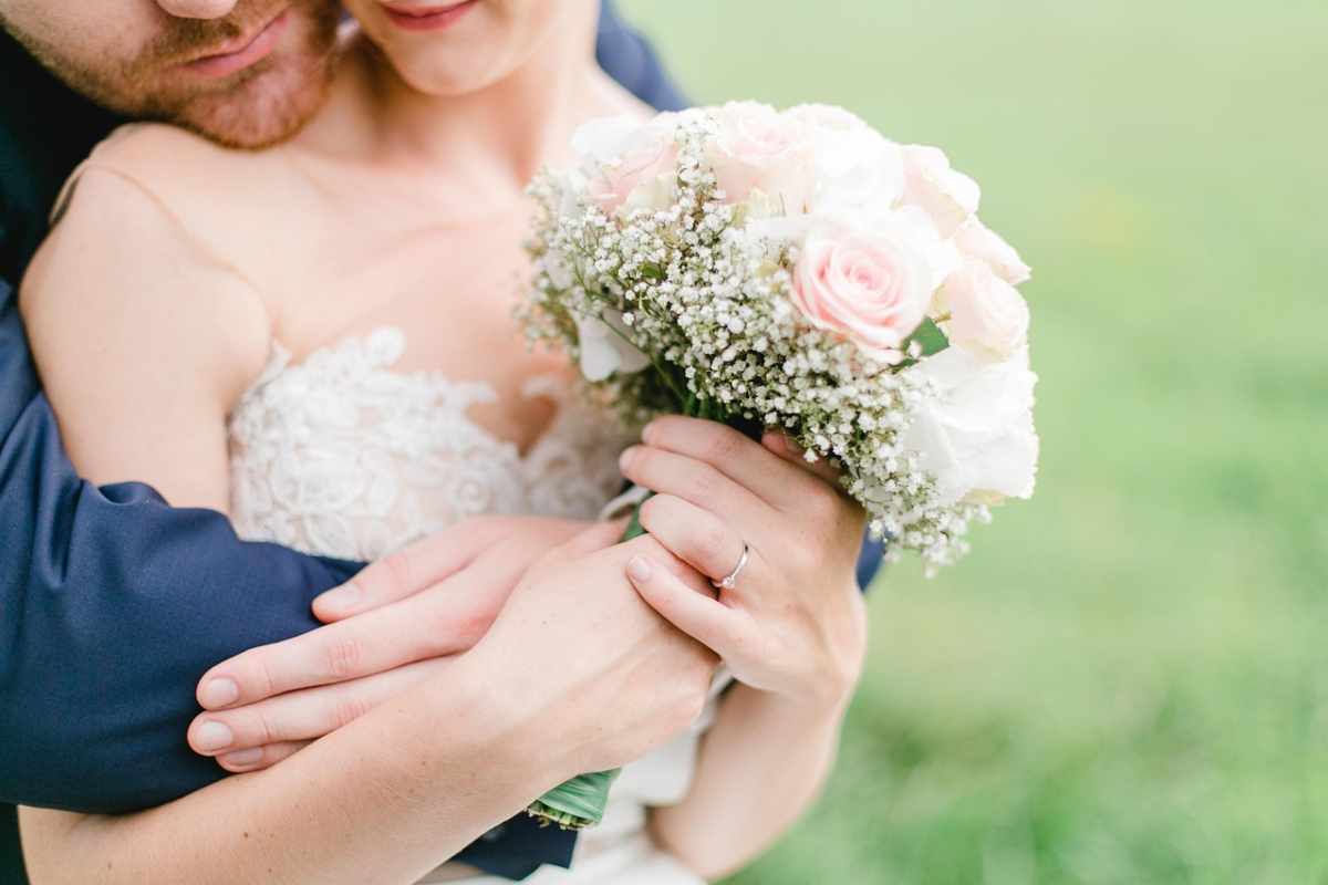 Una coppia durante il matrimonio